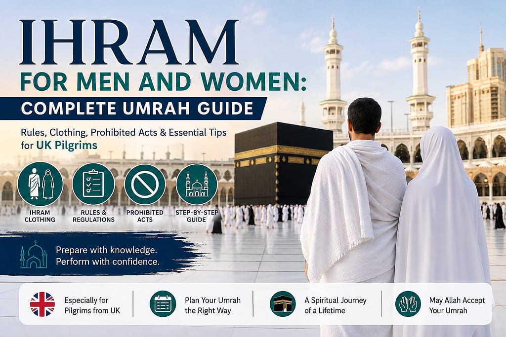 My Deen Institute , Ihram for Men and Women: Complete Umrah Guide Ihram for Men and Women: Complete Umrah Guide